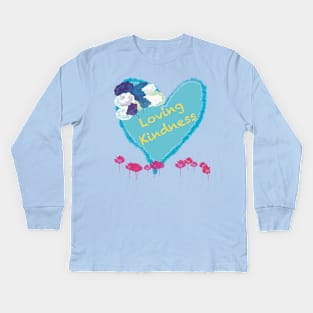 A Heart full of Loving Kindness Kids Long Sleeve T-Shirt